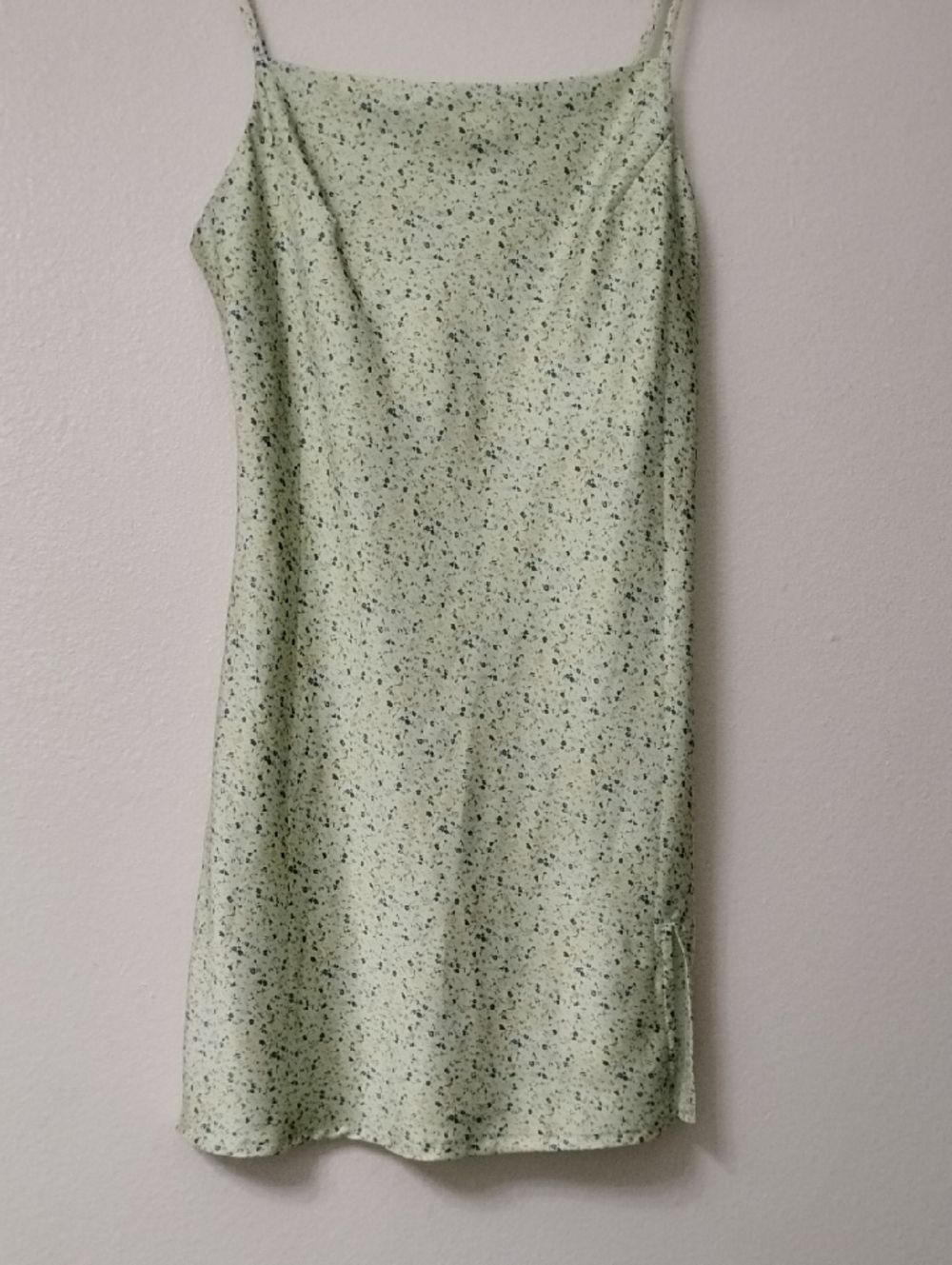 Princess Polly Mint Green Speckle Slip Mini Dress